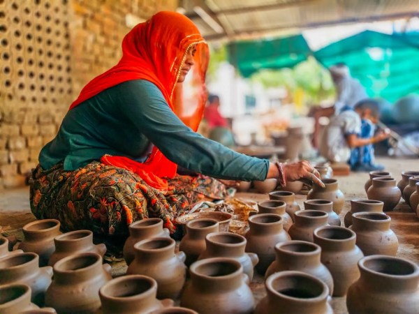 Diya and karwa making 