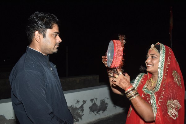 Fast kept for wedding, broken by sight of moon