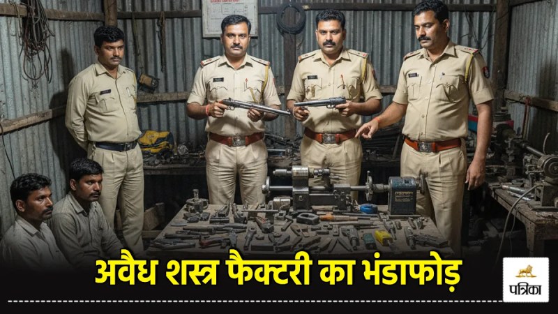moradabad illegal firearms factory busted two arrested pistols recovered
