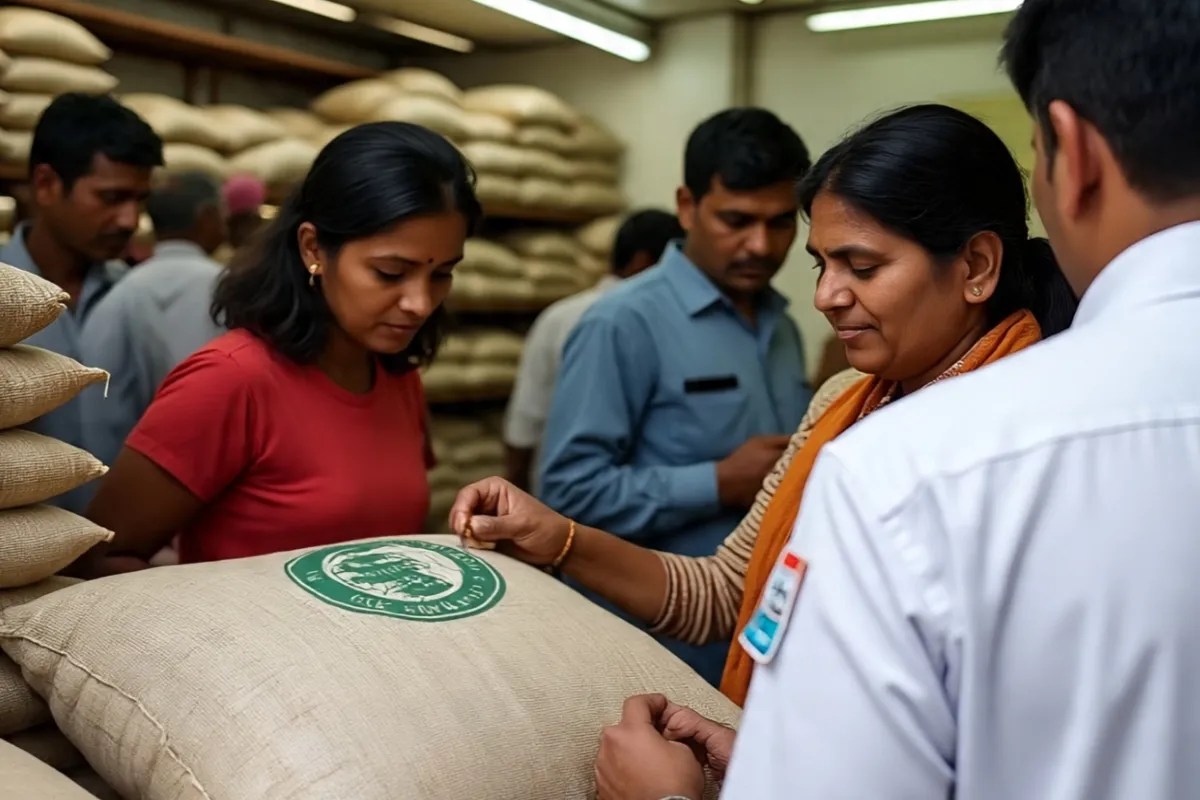राशन की दुकान की सांकेतिक फोटो जेनरेट Ai