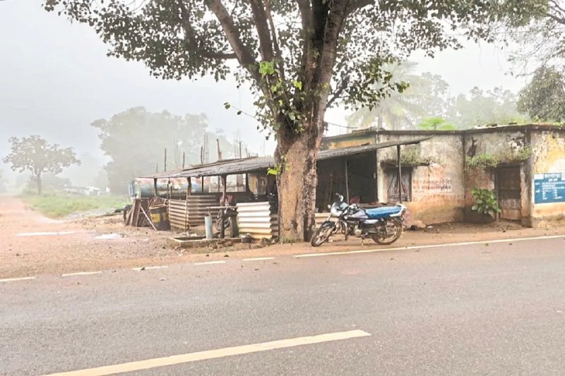 पटवारी भवन में खुली मुर्गा दुकान (photo source- Patrika)