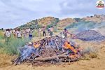 Barmer police burn narcotics