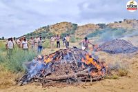 Barmer police burn narcotics