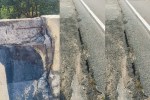 anuppur sandha bridge wall cracks on NH-47 mp news