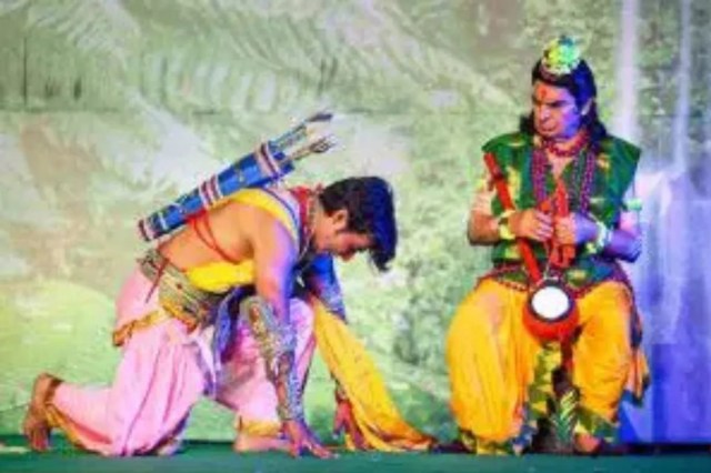 Asrani as Narad Muni in Ram Leela