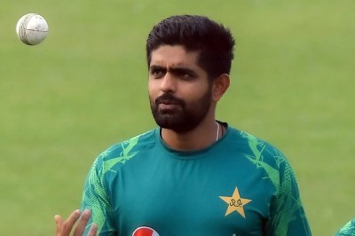 Babar Azam dismissed for a duck