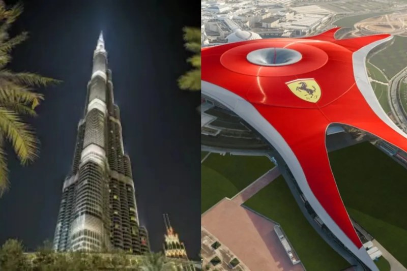 Burj Khalifa and Ferrari World