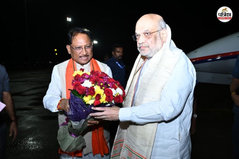 शाह-सीएम (फोटो सोर्स- पत्रिका)