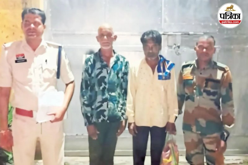 पुलिस के हत्थे चढ़े गांजा तस्कर (फोटो सोर्स- पत्रिका)