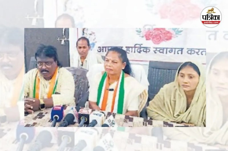 अवैध शराब के खिलाफ कांग्रेस का हल्ला बोल (Photo source- Patrika)