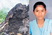 पैरावट में मिली युवती की जली लाश (फोटो सोर्स- पत्रिका)