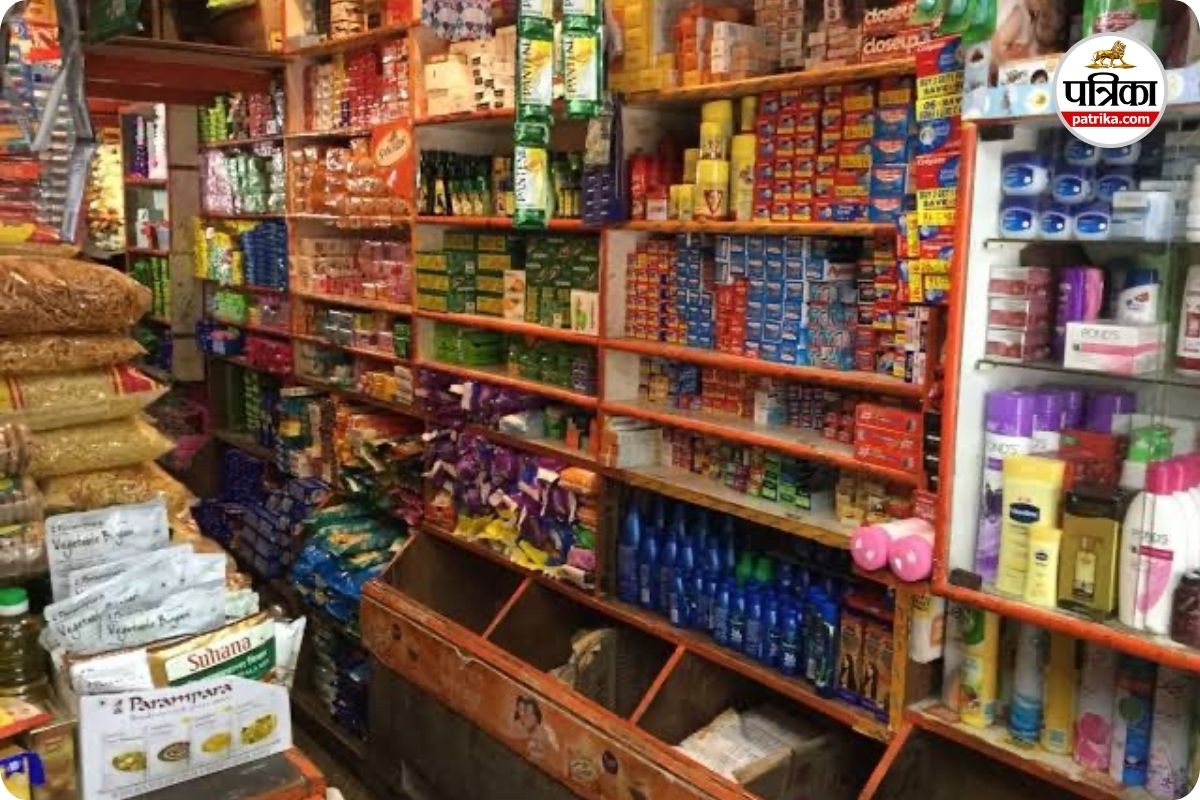 किराना दुकान से 1 लाख रुपए का सामान चोरी (photo source- Patrika)