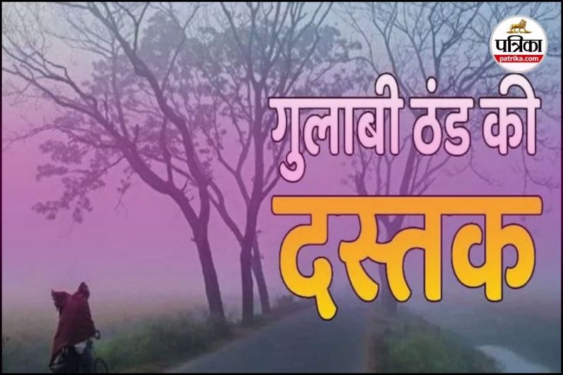 गुलाबी ठंड की दस्तक से मौसम हुआ सुहाना (Photo source- Patrika)