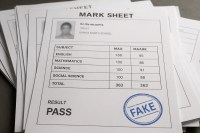 Fake mark sheet