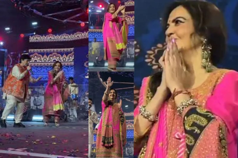 Falguni Pathak touched Nita Ambani