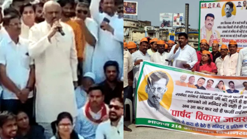 सपा विधायक और भाजपा पार्षद आमने-सामने (फोटो सोर्स- 'X' कानपुर)