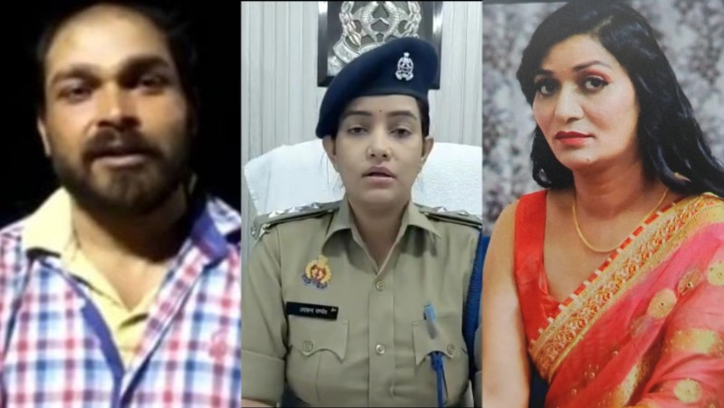 गैंगस्टर पत्नी और गैंगस्टर पत्नी फाइल फोटो, सहायक पुलिस आयुक्त नंदग्राम उपासना पांडे (फोटो सोर्स- 'X' Ghaziabad police)