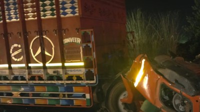 आगरा लखनऊ एक्सप्रेस-वे पर हादसा (फोटो सोर्स- 'X' इटावा)