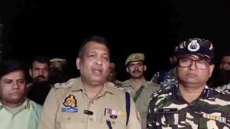 घटना की जानकारी देते एसपी (फोटो सोर्स- 'X' Bahraich वीडियो ग्रैब)