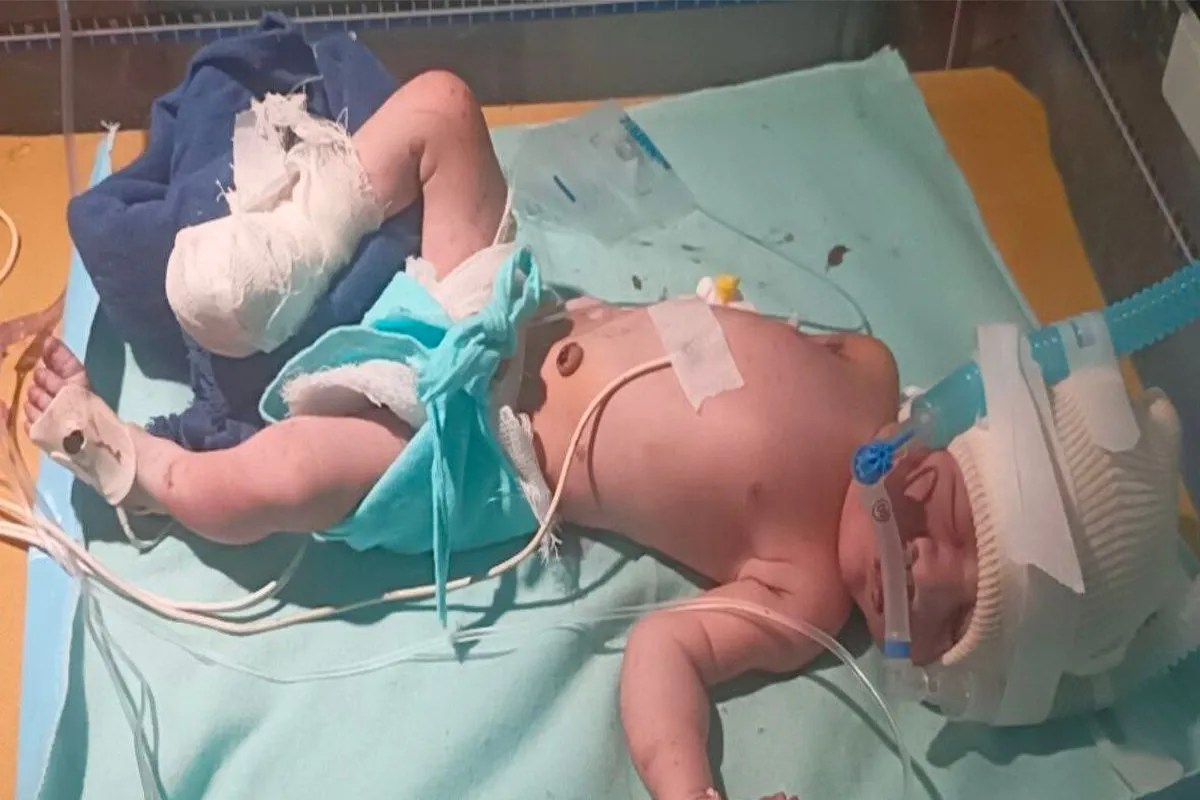 Innocent child thrown