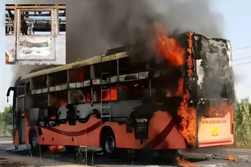 Jaisalmer bus fire news