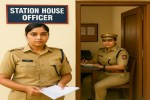 station in charge cut off rounds of relieving female constable