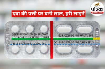Line on Medicine Strip
