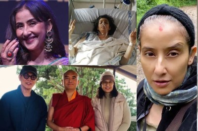 Manisha Koirala visited Tibetan buddhist mingyur