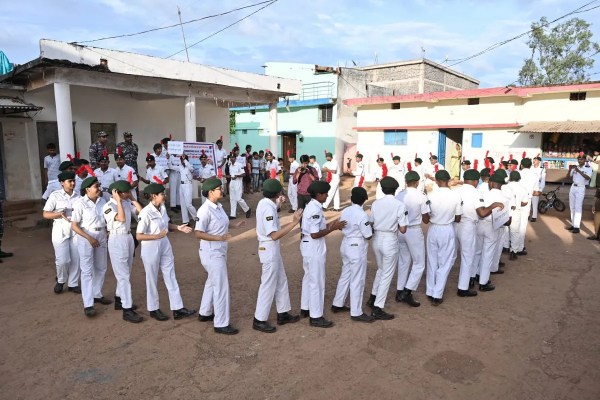 Naval unit NCC organised a rally for drug-free India.