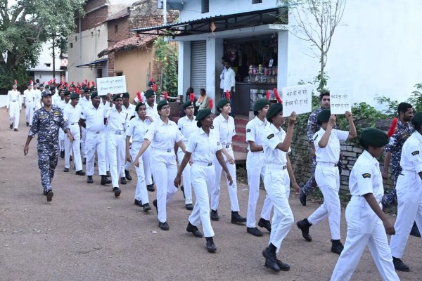 Naval unit NCC organised a rally for drug-free India.