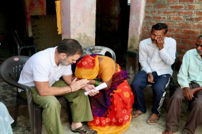congress leader rahul gandhi visits victim family