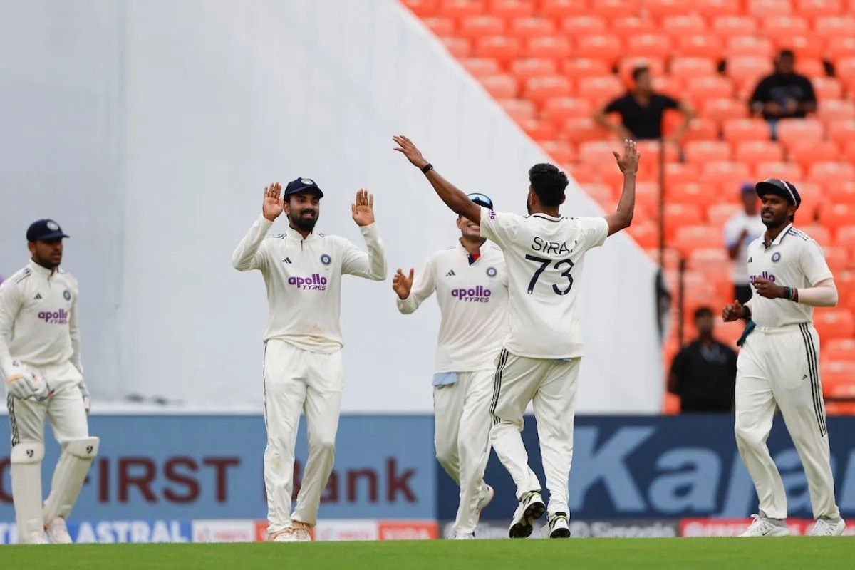 Mohammad Siraj Celebrating Wicket