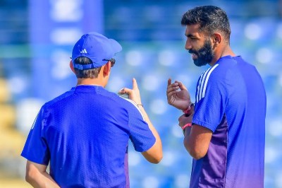 Gautam Gambhir and Jasprit Bumrah