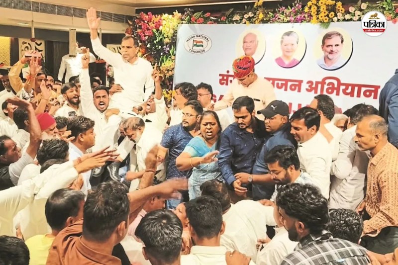 Congress Sangathan Sarjan Abhiyan Rajasthan New District presidents Appointment Disputes and Ashok Gehlot Sachin Pilot old factionalism resurfaces