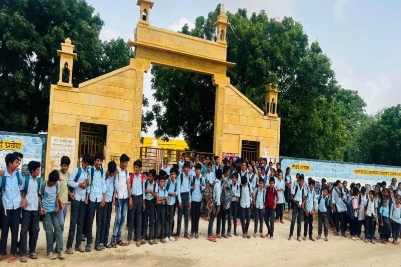 Students Protest in Jaisalmer