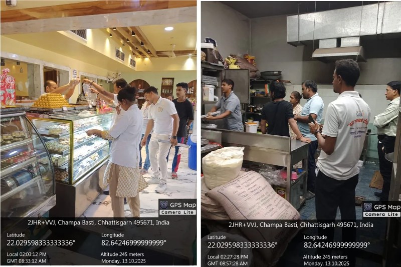 त्योहारों में मिलावट रोकने FSSAI की बड़ी कार्रवाई! दुकानों में छापे(photo-patrika)