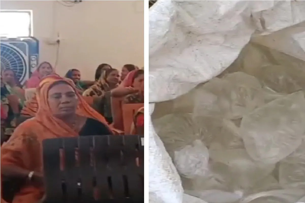 अवैध शराब पर महिलाओं का फूटा गुस्सा, कहा- अब नहीं चलेगा नशा, अवैध शराब नहर में बहाई...(photo-patrika)