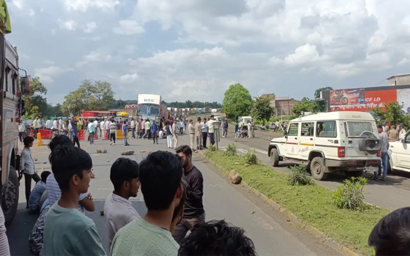 Dr. Ambedkar's statue vandalized, followers block national highway, market remains closed