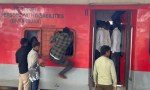 Unable to get reservations increased the trouble, forcing people to travel sitting in the toilet.