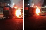 Pickup Caught Fire
