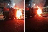 Pickup Caught Fire