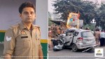 agra policeteam car crash jaipur highway constable driver death