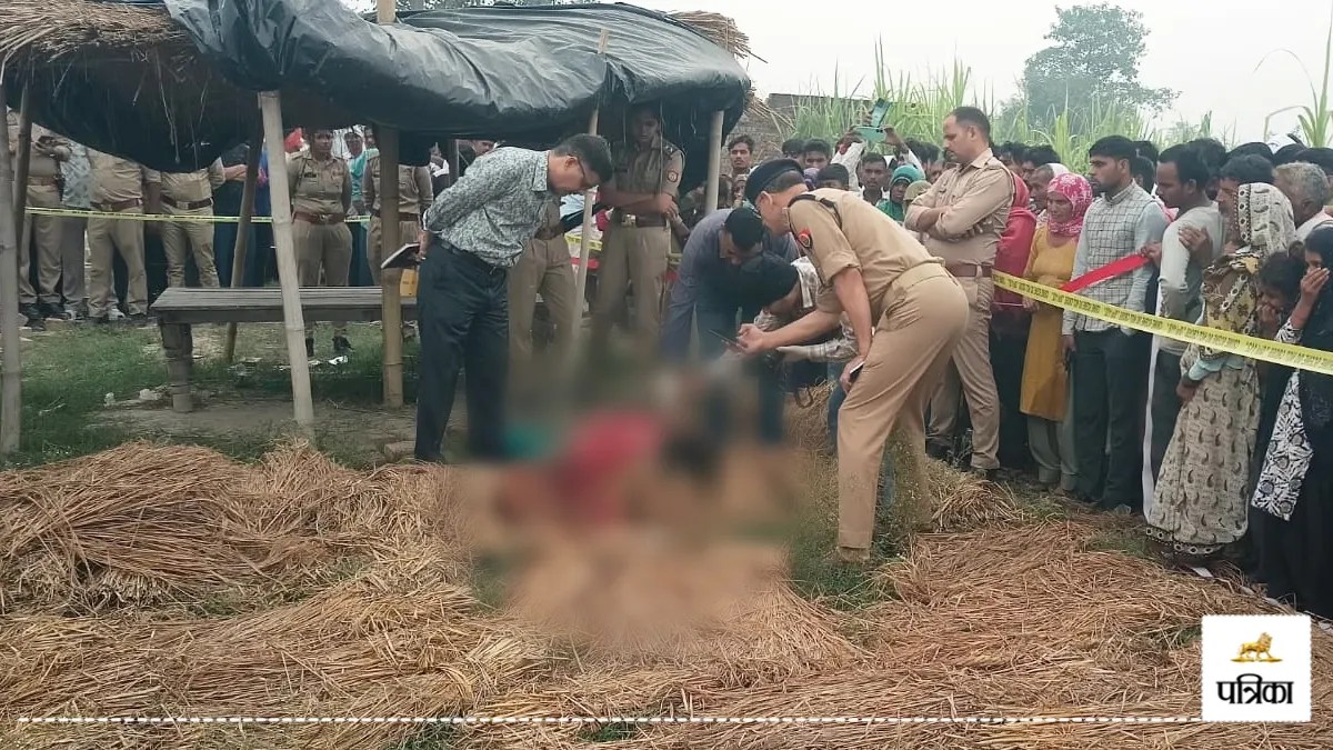 amroha woman murder empty plot cctv two men reena case investigation