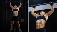 Australian police officer doing pull-ups