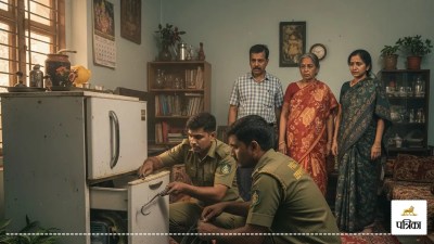 bijnor snake found in fridge forest department rescue