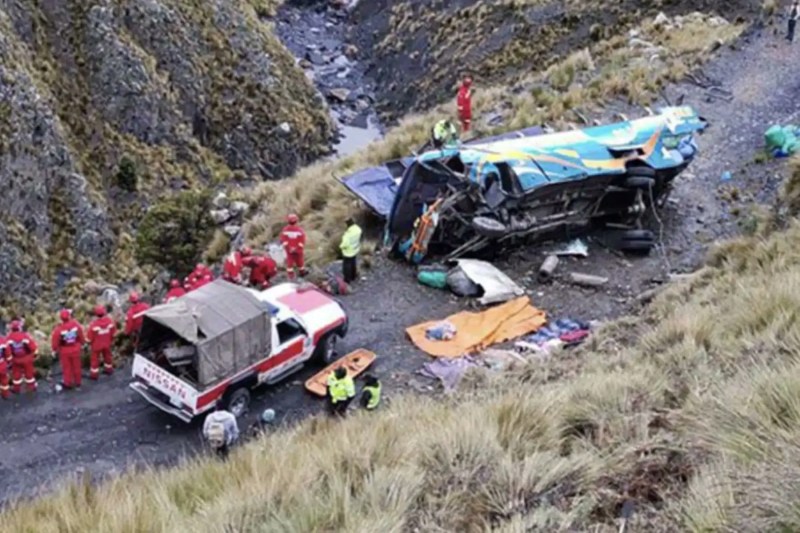 Bus accident in Bolivia