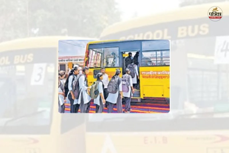 Rajasthan New initiative Free bus service started for girls of government schools Sanchore Pali
