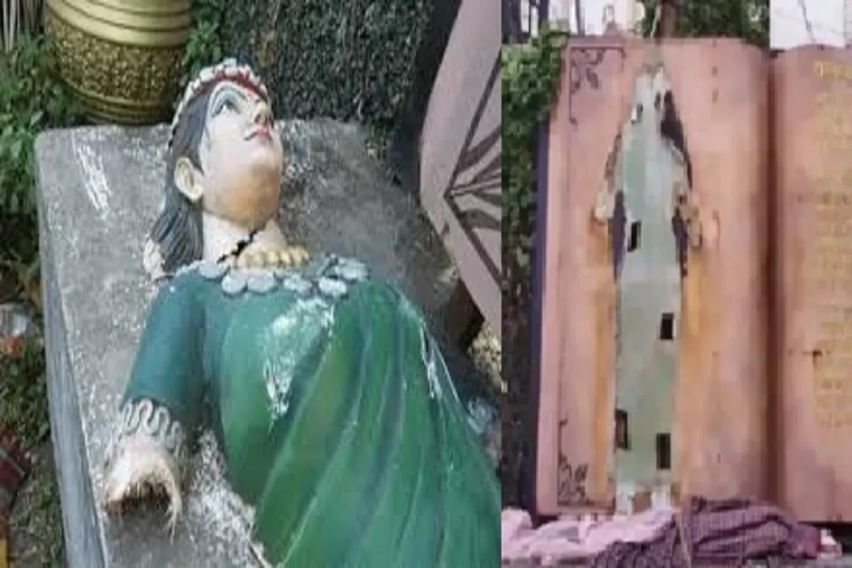 CG News: रायपुर में छत्तीसगढ़ महतारी की प्रतिमा तोड़ने पर विवाद, कांग्रेस ने सरकार के खिलाफ खोला मोर्चा