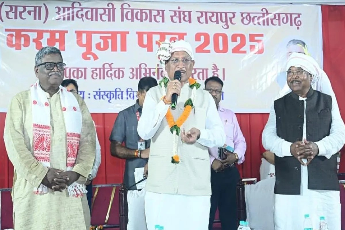मुख्यमंत्री साय करम परब पर्व 2025 में हुए शामिल,करम परब हमारी संस्कृति और पूर्वजों की अमूल्य धरोहर