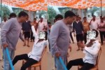 bjp leader beats youth video viral balaghat mp news